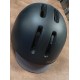 Casco Polispor negro con visera y luz trasera 54-58cm