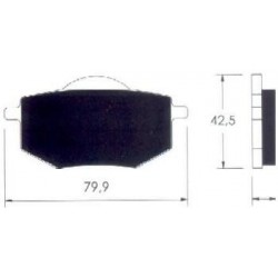 Pastilla freno disco moto Y-2027,juego