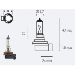 Lampara H-8 12v.35w.