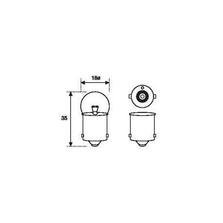 Lampara 6v.10w. BA15s