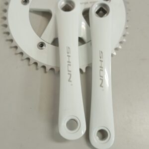 Biela con plato + izquierda aluminio 46z 165mm Fixie