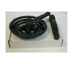 Biela con platos 28/38/48z + izquierda plastificada 170mm eje cuadrado