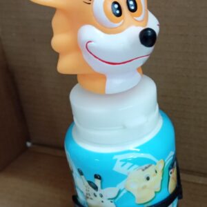 Botella + portabotellas con muñeco infantil