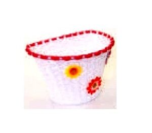 Cesta bicicleta infantil plastico color blanco