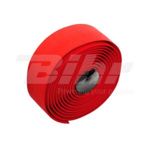 Cinta manillar bicicleta corcho color rojo