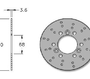 Disco freno Trasero Aprilia Area 51