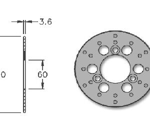 Disco freno Delantero Daelim Message/Kymco