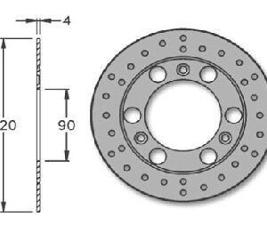 Disco freno Delantero Derbi Savannah/Senda