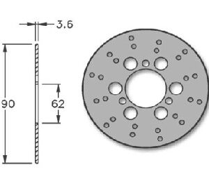 Disco freno Delantero Derbi Hunter/Predator/Atlantis