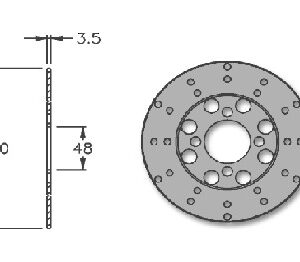 Disco freno Delantero Yamaha BW's 50
