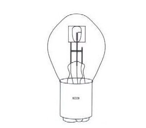 Lámpara Bosch 6v 25/25w