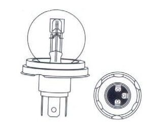 Lámpara Bosch R2 Foco Europeo 12v 45/45w