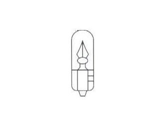 Lámpara Bosch sin casquillo T-5 12v1,2w