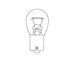 Lámpara BA15S  12v 21w