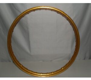 Llanta ciclomotor aluminio 2.50-21 oro (calca roja)