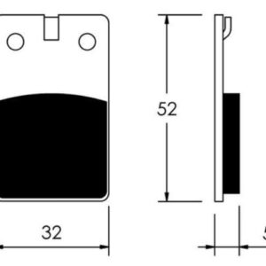 Pastilla freno disco Rieju First - Malaguti - Montesa - otros ref.O711, juego