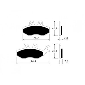 Pastilla freno disco Rieju Matrix ref.P10797, juego