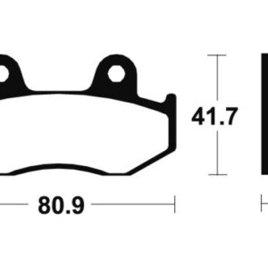 Pastilla freno disco Benelli - Honda MA58, juego