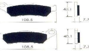 Pastilla freno disco moto referencia PFD-3506, juego