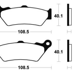 Pastilla freno disco Aprilia - Honda - Yamaha MF174, juego
