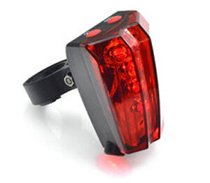 Piloto bicicleta al sillin Led con indicador de carril a pilas