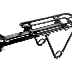 Portaequipajes bicicleta trasero aluminio a la tija de sillin