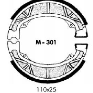 Zapata freno trasero Aprilia - Honda - Peugeot, juego