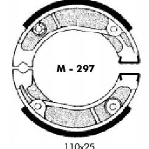 Zapata freno trasero Honda, juego