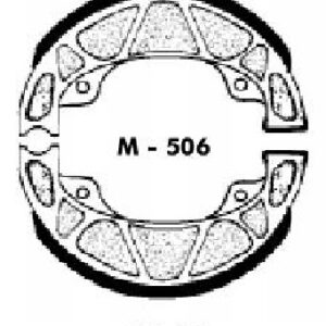 Zapata freno trasero Piaggio, juego