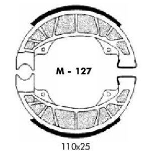 Zapata freno trasero Gilera - Vespa, juego