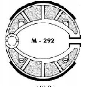 Zapata freno Delantero/Trasero Rieju, juego
