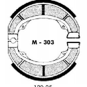 Zapata freno Suzuki - Derbi, juego