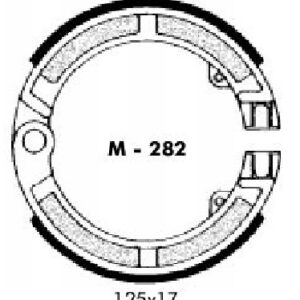 Zapata freno Delantera Vespa 74-125cc, juego