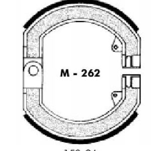 Zapata freno Delantera Vespa 150-200cc, juego