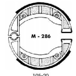 Zapata freno Delantera Vespino, juego