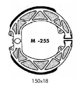 Zapata freno Trasera Velofax, juego