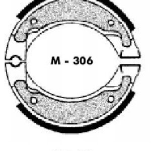 Zapata freno Trasera Yamaha, juego