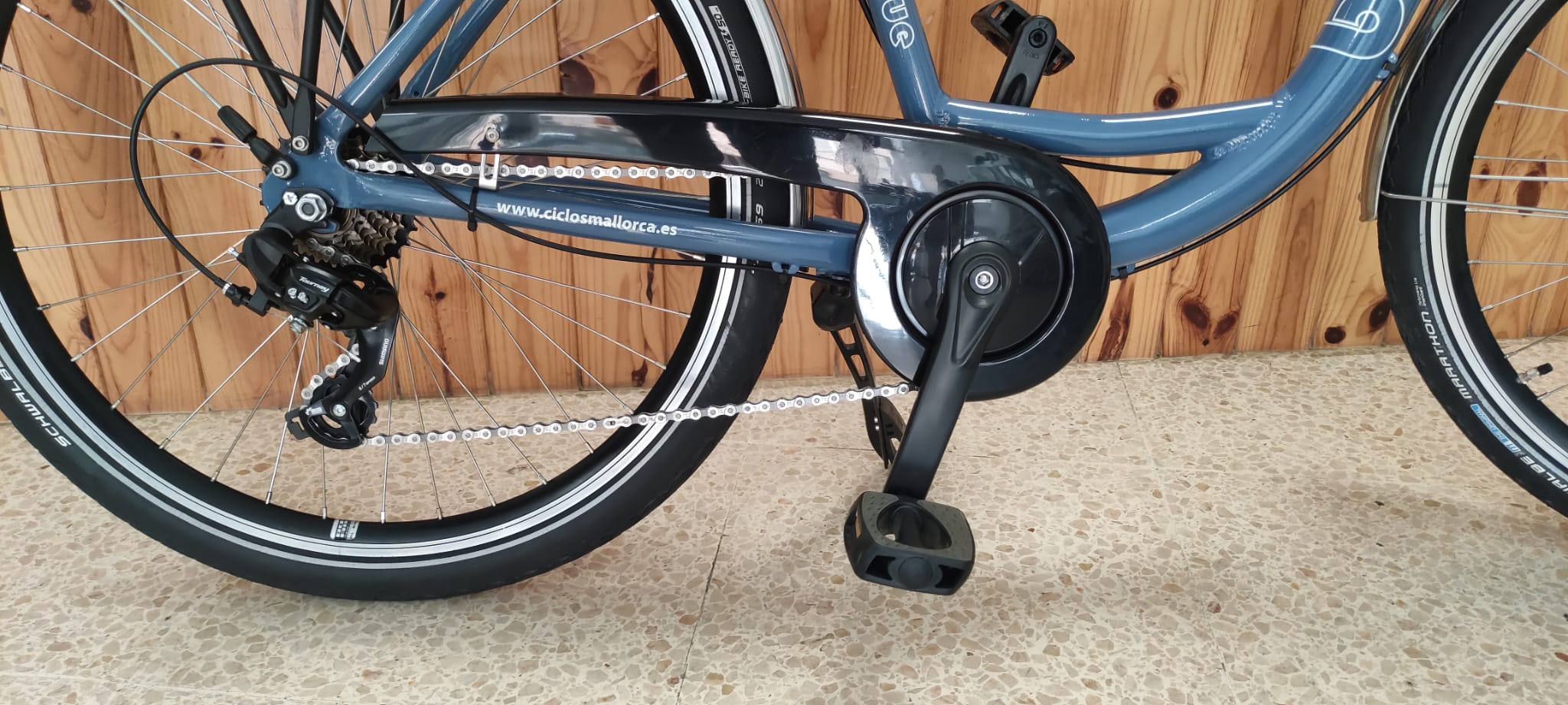 Bicicleta Blaue paseo 26" frenos V-brake 7 velocidades - Imagen 2