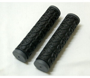 Puños bicicleta goma doble densidad gris, juego