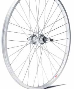 Rueda trasera aluminio económica 26" eje tuercas rosca para 6/7 velocidades