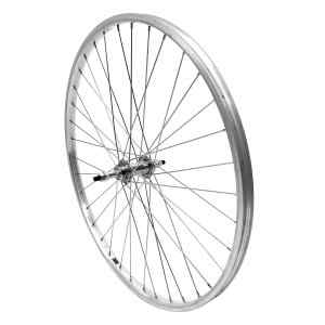 Rueda trasera llanta aluminio 700c radios acero eje tuercas piñón rosca 1 velocidad