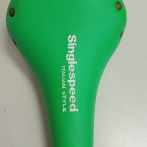 Sillin bicicleta Fixie Single Speed con remaches color verde