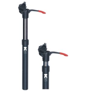 Tija sillín bicicleta aluminio 27,2 ajustable doble altura