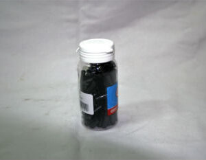 Tope funda plástico negro 4mm sin pito, unidad