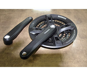 Biela con plato 28/38/48z + izquierda 170mm eje cuadrado aluminio