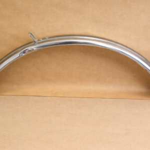 Guardabarros bicicleta metálico cromado trasero 26", unidad suelta