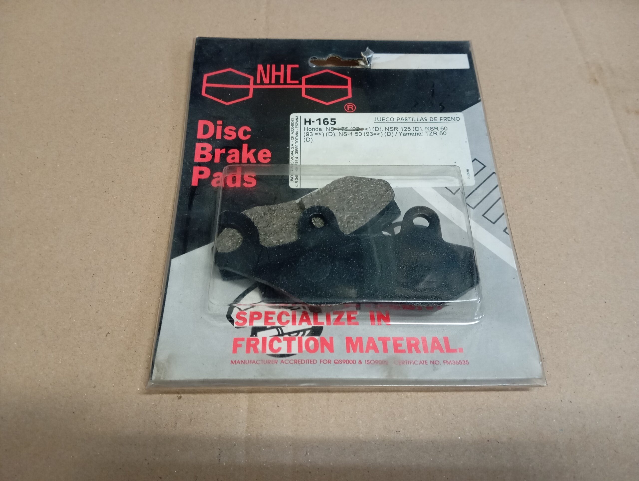 Pastilla freno de disco Delanteras Honda - Yamaha, Juego - Imagen 2