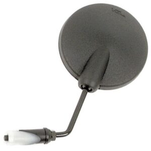 Espejo ciclomotor al puño redondo grande negro